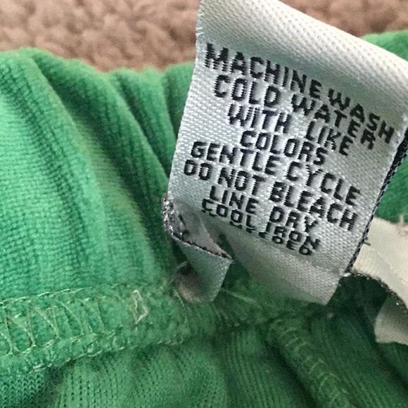 NWOT 2 Piece Set Glitter-scope Green & Gold Metallic Long Sleeve Jogger Set - Picture 8 of 16